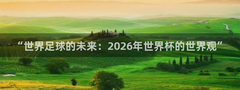 世界杯直播网：“世界足球的未来：2026年世界杯的世界观”